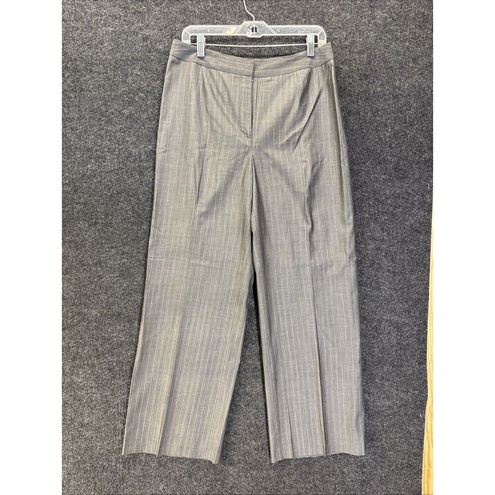Valerie Steven’s Silk Blend Pin Stripe Women’s Dress Casual Pants Size 8 Gray